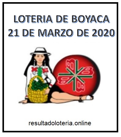 LOTERIA DE BOYACA 21 DE MARZO 2020